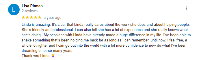 Review from google by a woman named lisa
